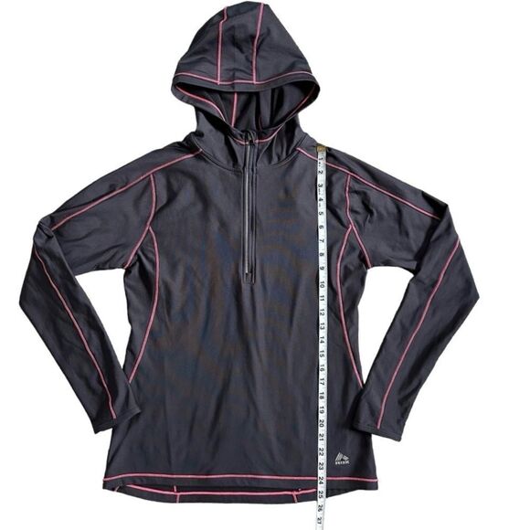RBX Performance Gray & Pink Activewear Long Sleeve Hoodie Pullover Size Medium - Picture 9 of 12